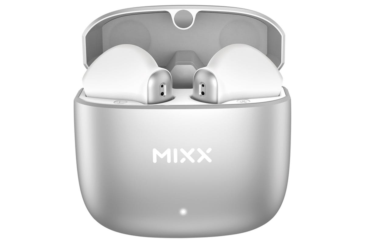 Mixx StreamBuds Custom 2 True Wireless Earbuds | Silver White-4