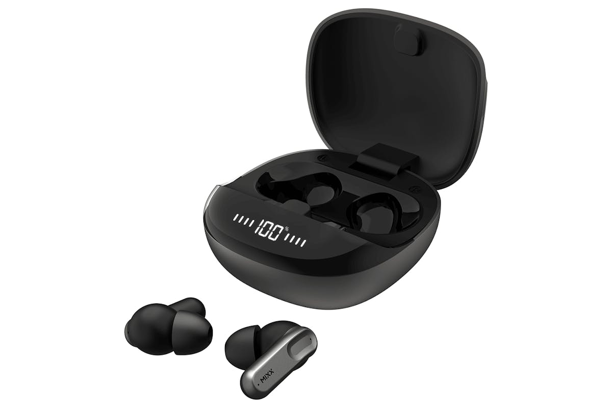 Mixx Streambuds Charge ANC In-Ear Wireless Active Noise Cancelling Earbuds | Black-3