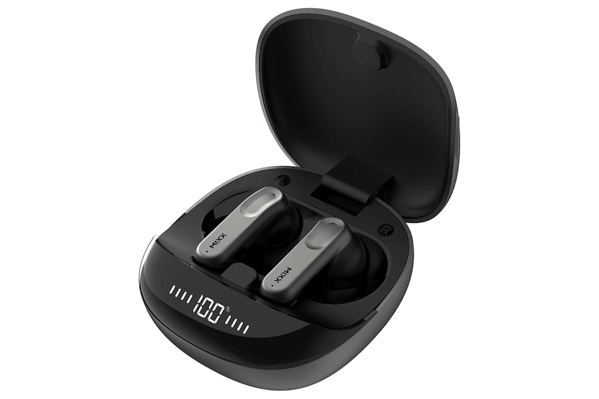 Mixx Streambuds Charge ANC In-Ear Wireless Active Noise Cancelling Earbuds | Black-4