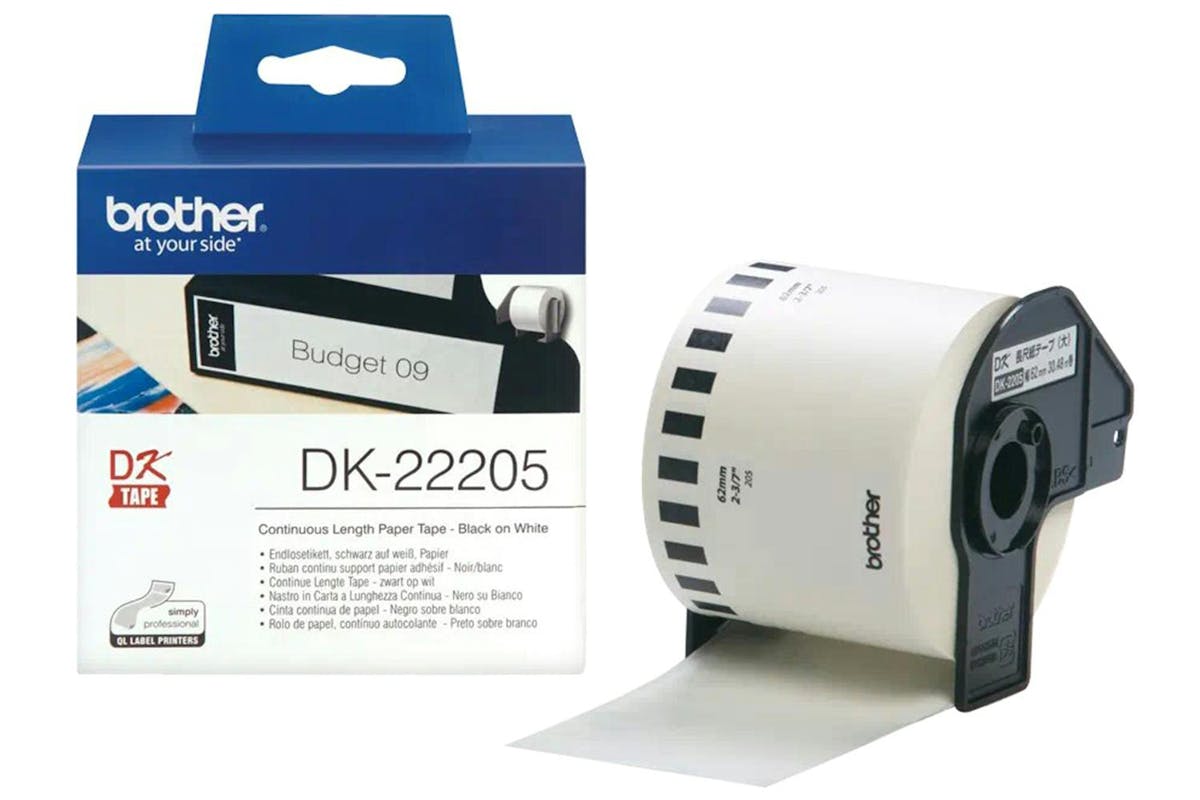 Brother SBRO0530 Paper Label Roll | 62mm | Black/White-3