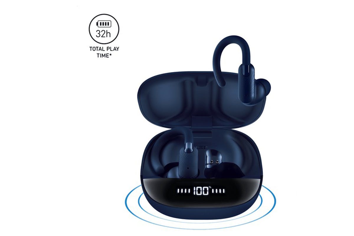 Mixx Streambuds Sports Charge 2 Wireless Earbuds | Blue-4