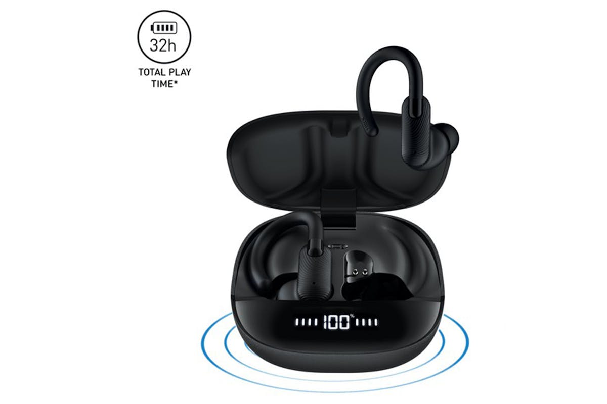 Mixx Streambuds Sports Charge 2 Wireless Earbuds | Black-3
