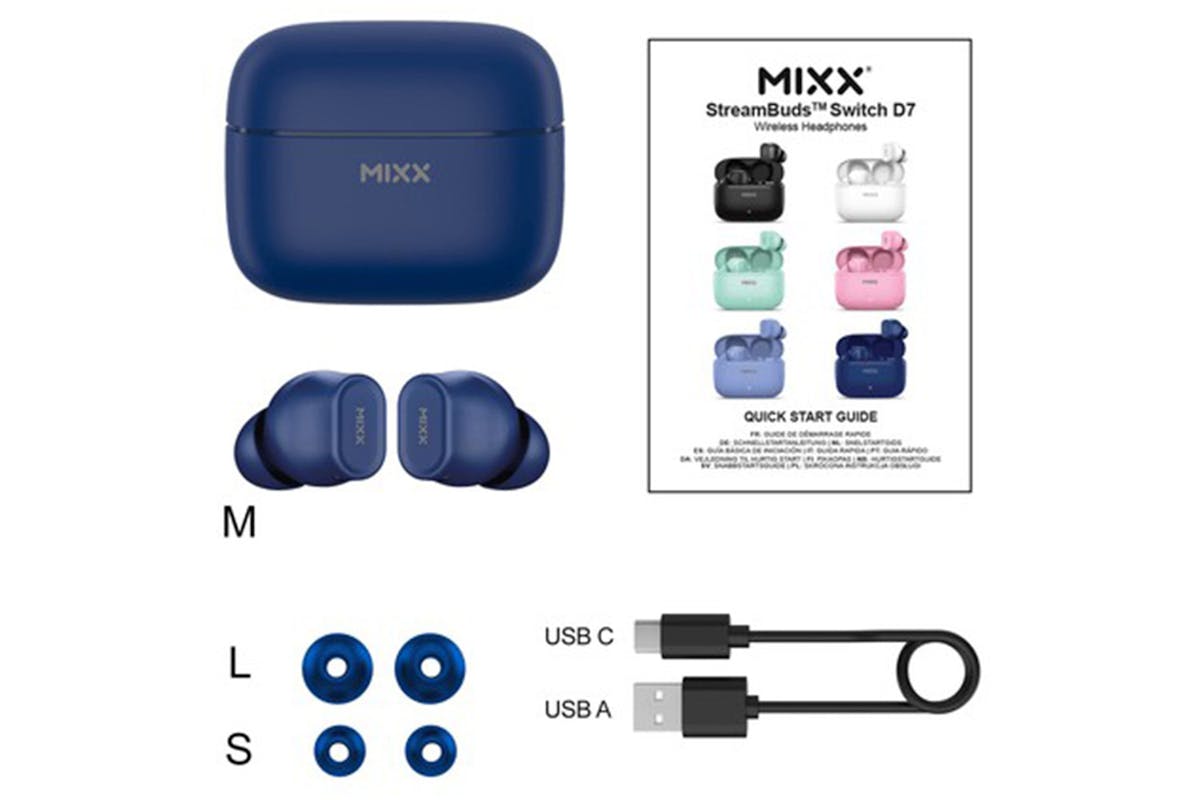 Mixx Streambuds Switch D7 Wireless Earbuds | Navy-4