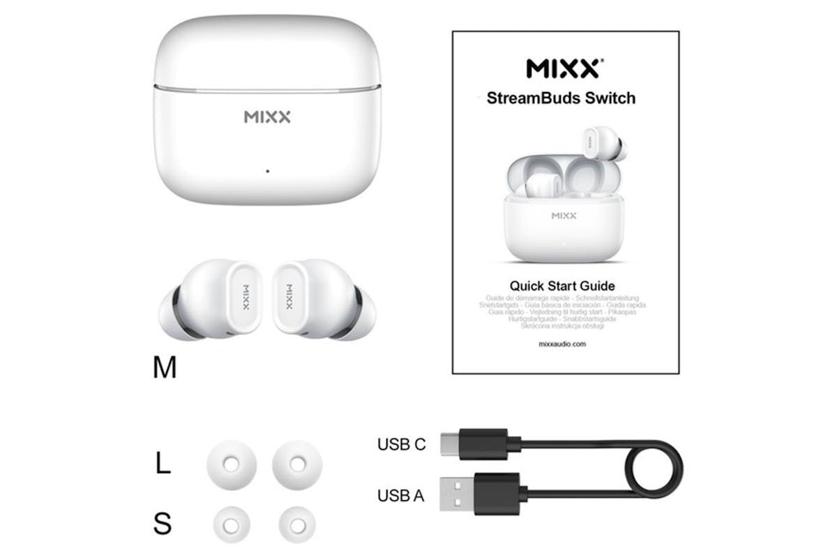 Mixx  Streambuds Switch D7 Wireless Earbuds | White-4
