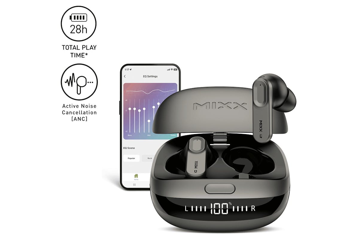 Mixx Streambuds Ultra In-Ear Wireless Active Noise Cancelling Earbuds | Black-2