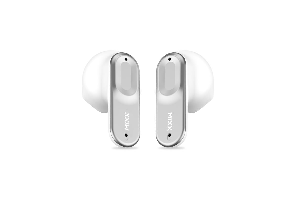 Mixx StreamBuds Ultra Hybrid True Wireless Earbuds | Silver White-3