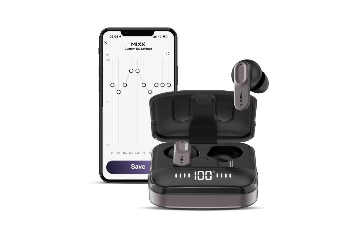 Mixx StreamBuds Ultra Mini True Wireless Earbuds | Black Gun Metal