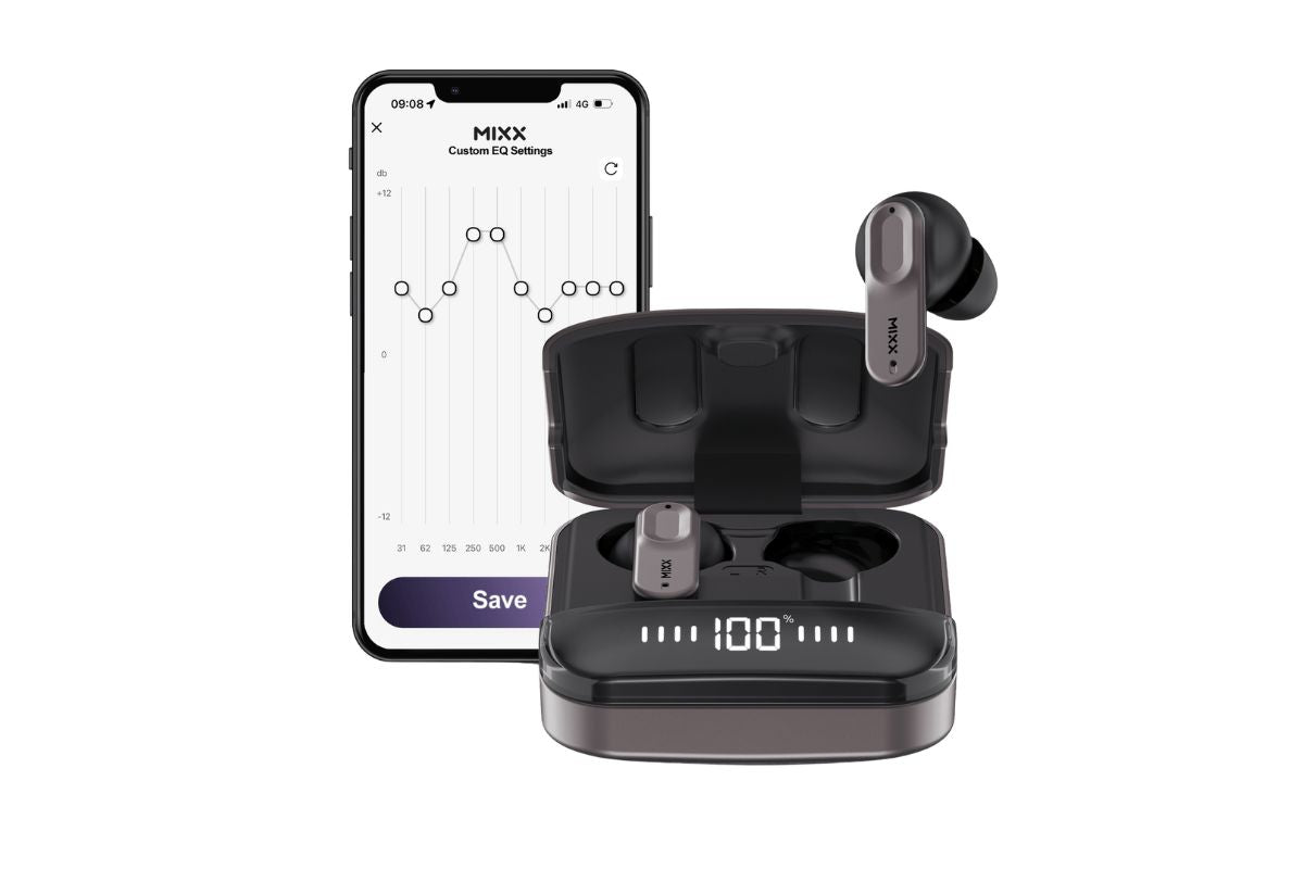Mixx StreamBuds Ultra Mini True Wireless Earbuds | Black Gun Metal