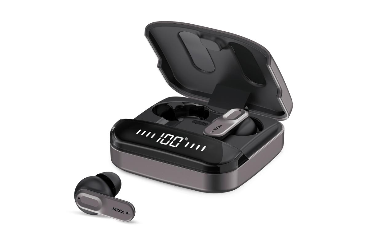 Mixx StreamBuds Ultra Mini True Wireless Earbuds | Black Gun Metal-3