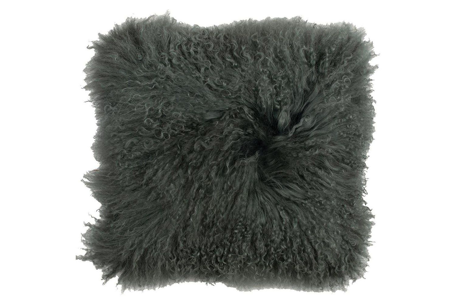 Mongolian Lamb Cushion | Sage | 40 x 40 cm