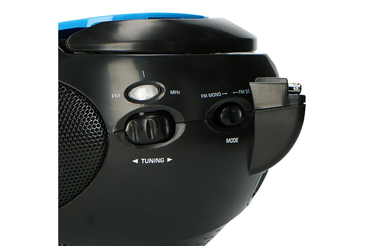Lenco | Blue/Black | Portable FM Radio with CD Player-6