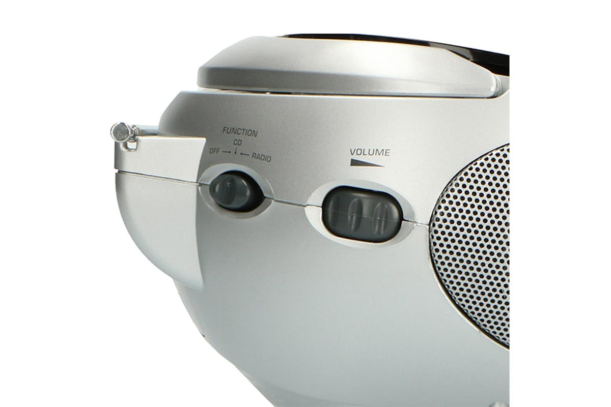 Lenco | Black/silver | Portable FM Radio With CD | Compact Size-7
