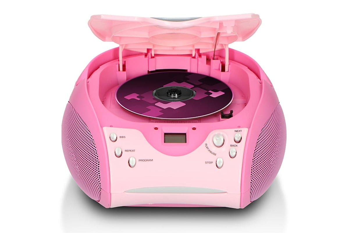 Lenco | Portable FM Radio And CD Player | Pink-2