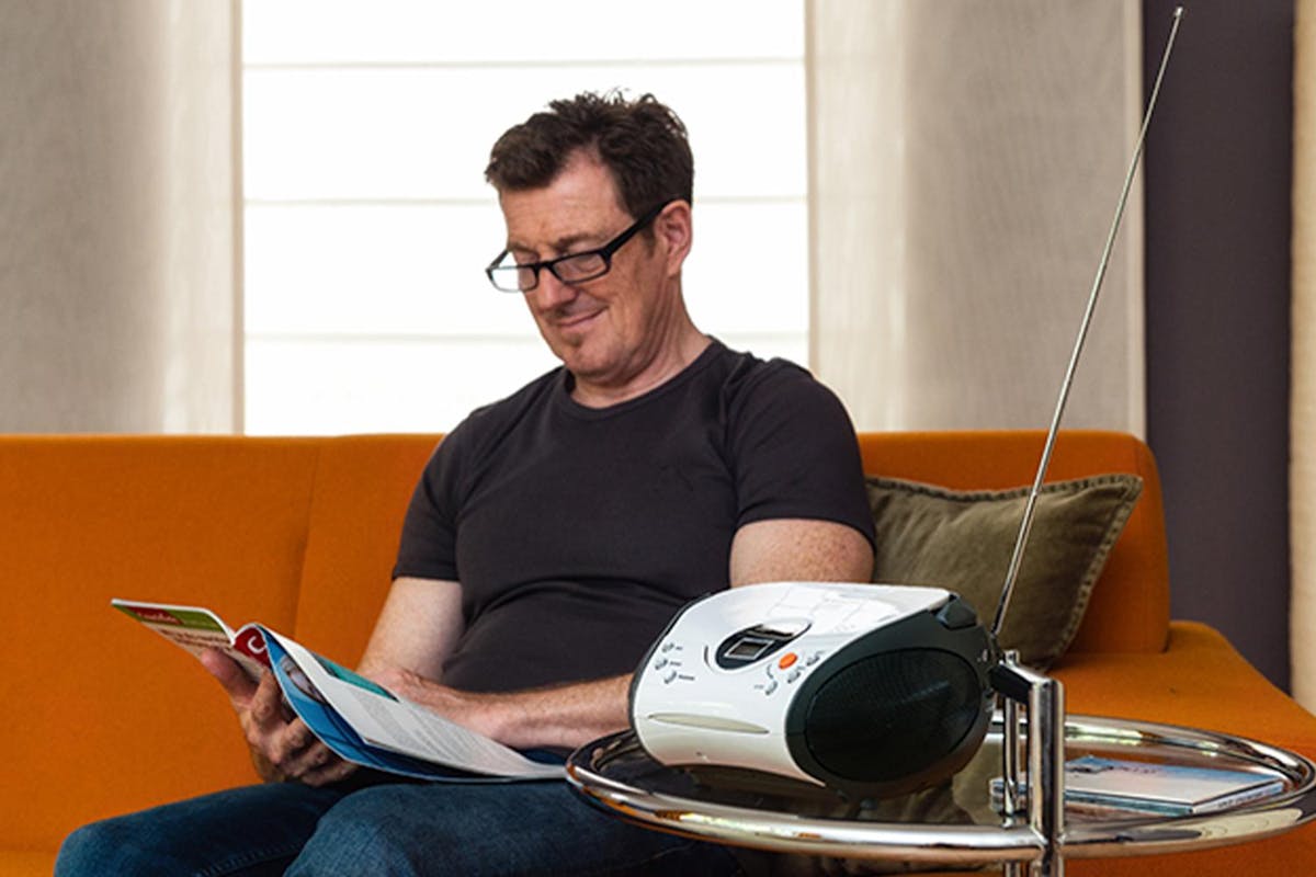 Lenco | White | Portable FM Radio With CD-7