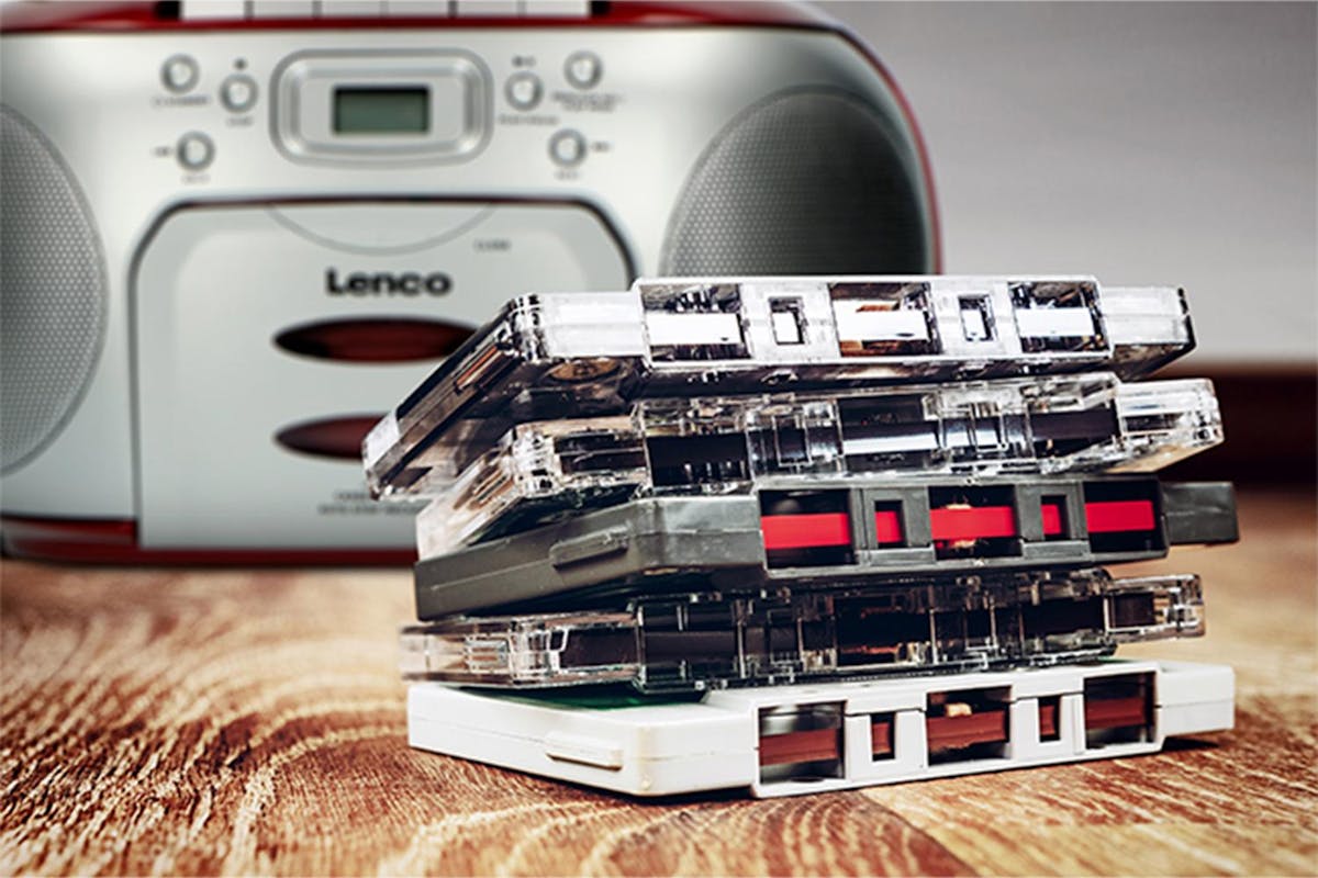 Lenco | Radio Cassette CD Player | Red-4