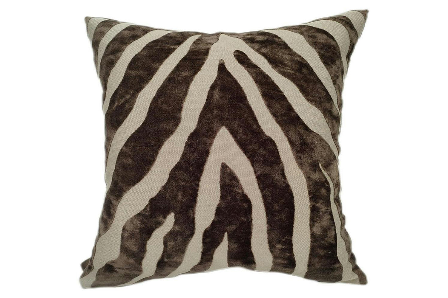 Paul Moneypenny Zebra Cushion | Chocolate | 43 x 43 cm
