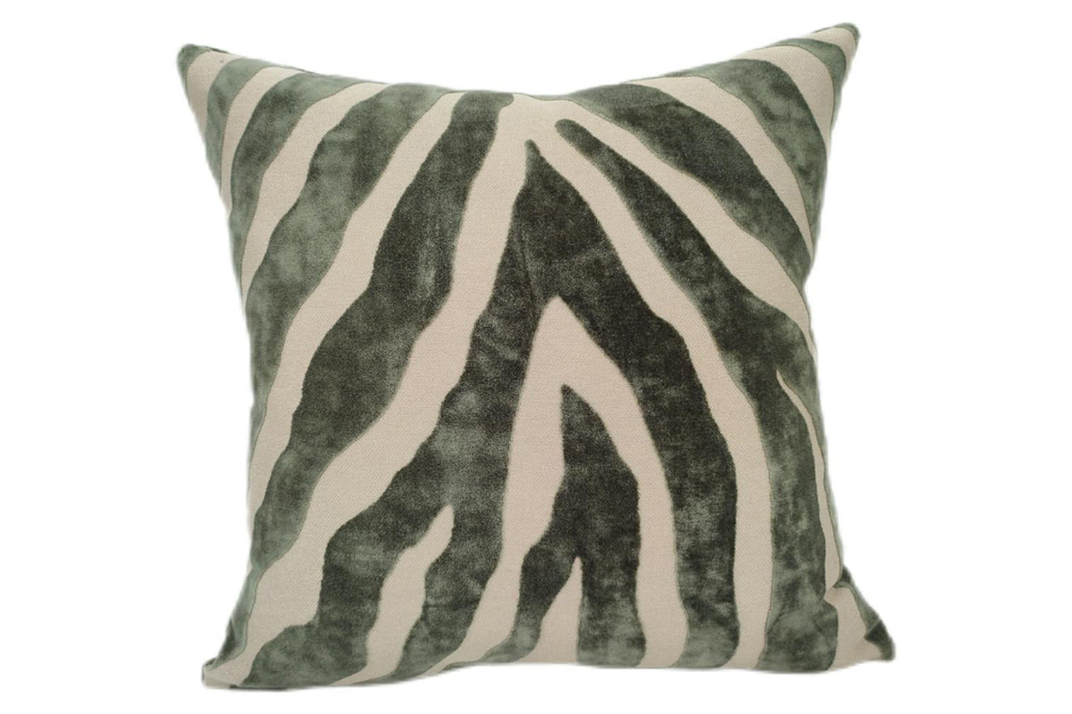 Paul Moneypenny Zebra Cushion | Sage | 43 x 43 cm