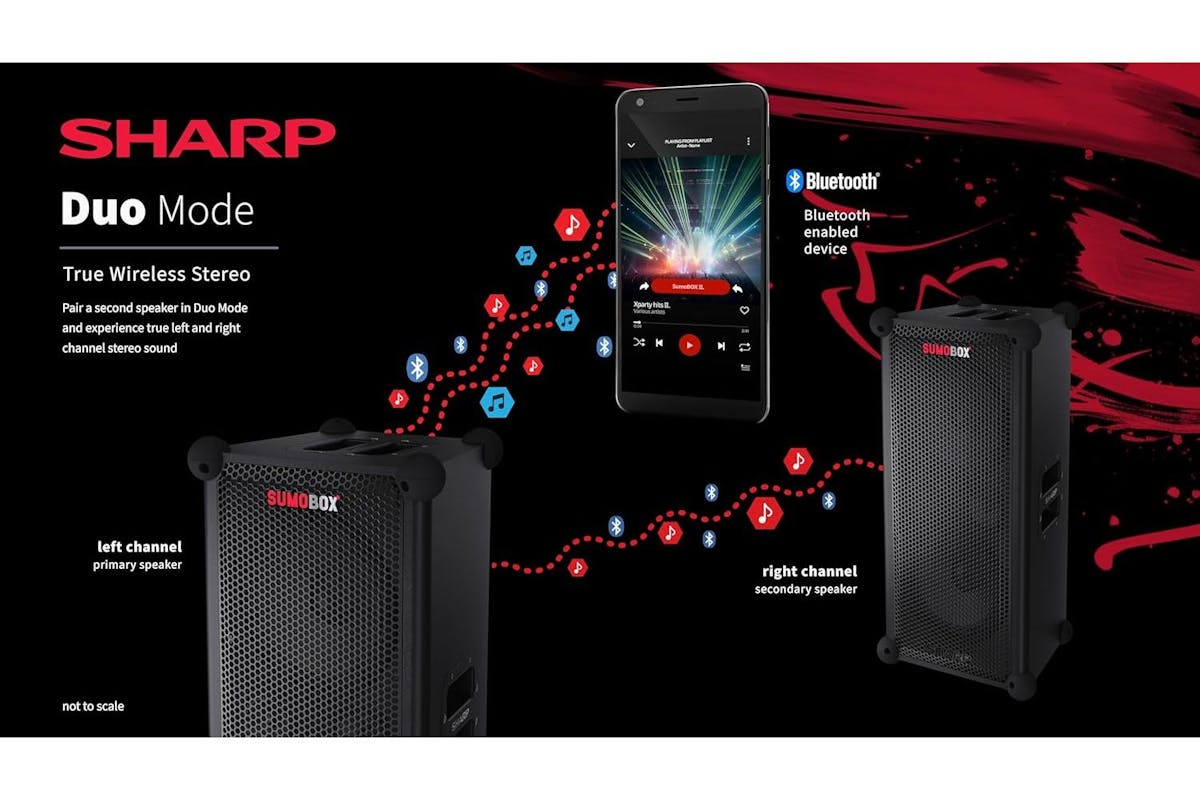 Sharp | Sharp 120w Sumobox Portable Speaker-6