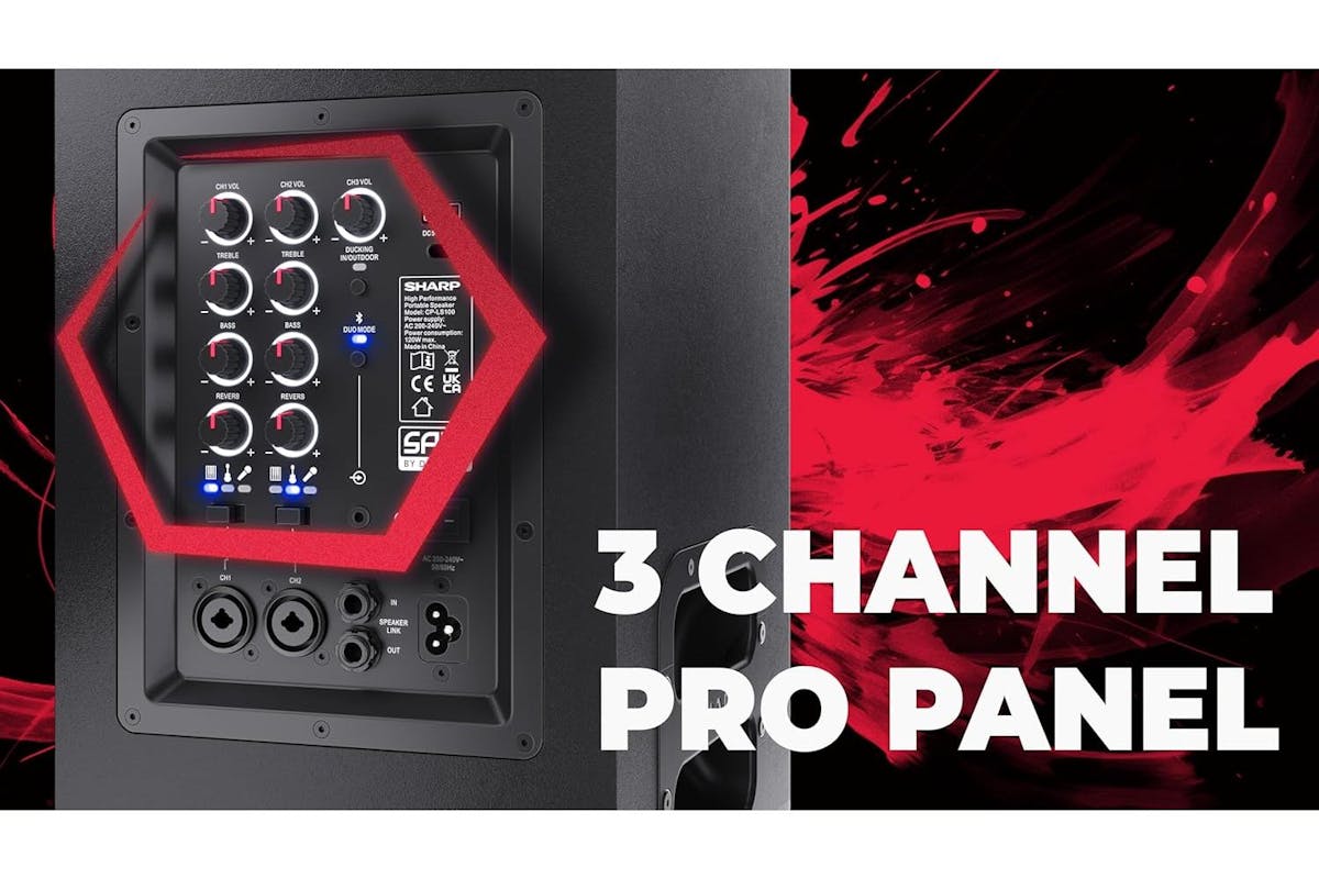 Sharp | Sharp 120w Sumobox Portable Speaker-7