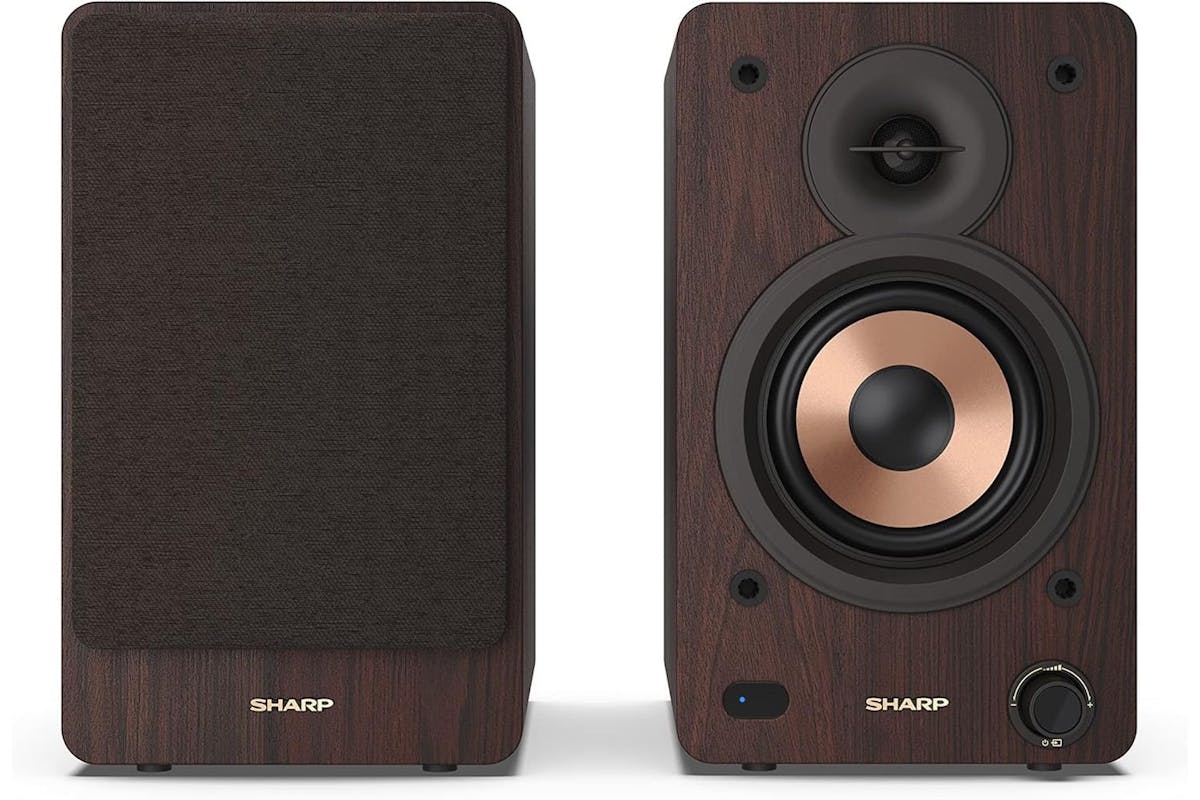 Sharp | Bookshelf Speakers | Wooden Casing | 60w Rms Power | SCP-SS30BR-2