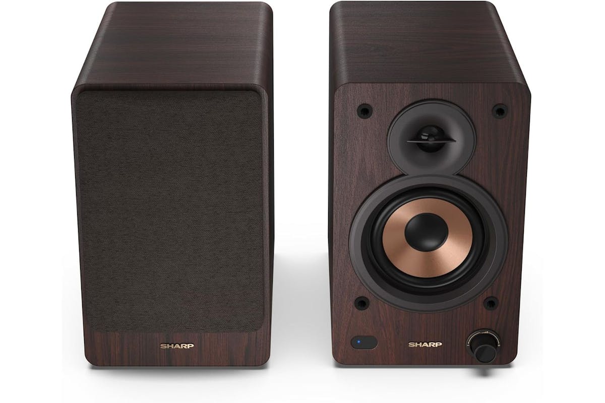 Sharp | Bookshelf Speakers | Wooden Casing | 60w Rms Power | SCP-SS30BR-3