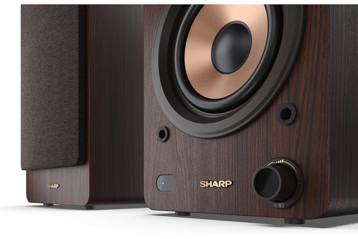 Sharp | Bookshelf Speakers | Wooden Casing | 60w Rms Power | SCP-SS30BR-4