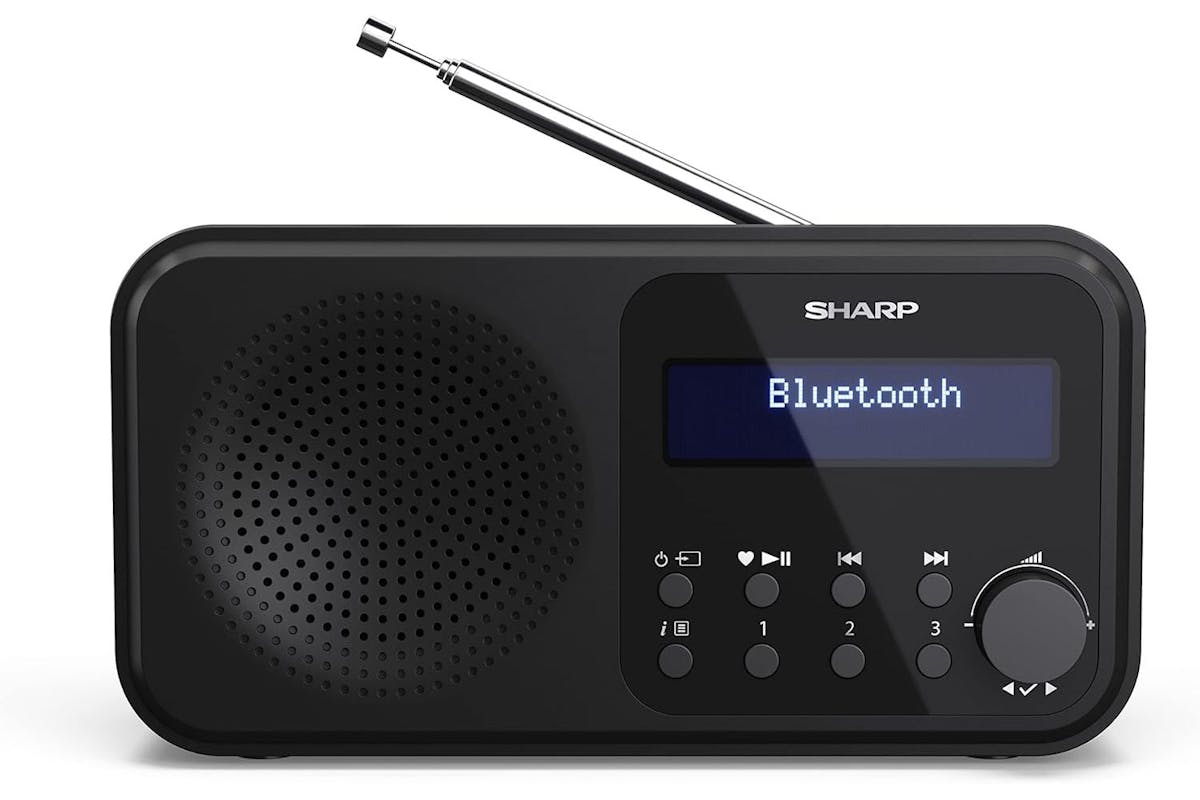 Sharp | Tokyo Portable Digital Radio | Mono Dab+/FM Audio Player | SDR-P420B-2