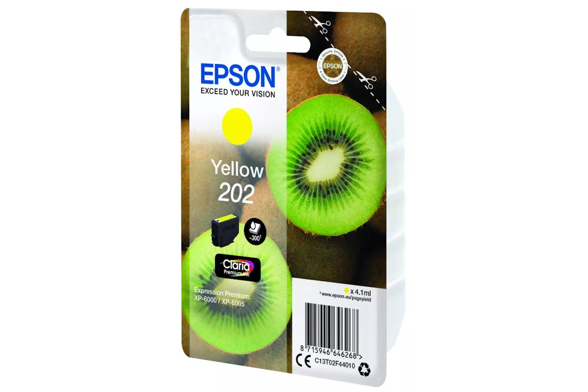 Epson 202 Kiwi Claria Premium Ink | Yellow