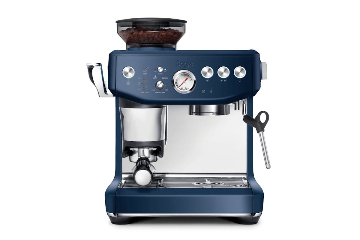 Sage The Barista Express Impress Espresso Coffee Machine | Damson Blue