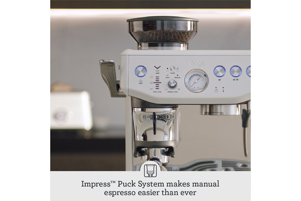 Sage The Barista Express Impress Espresso Coffee Machine | Sea Salt-7