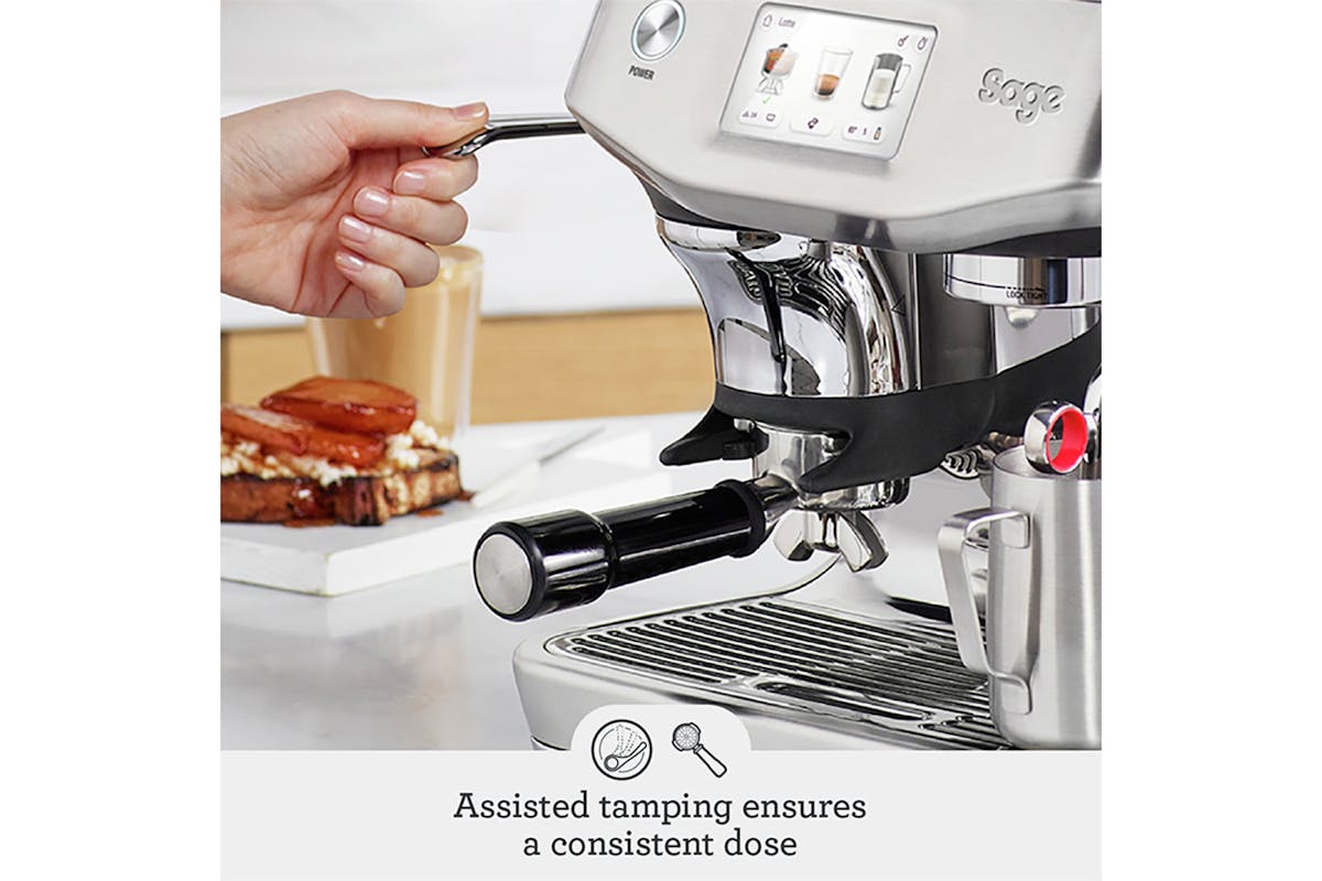 Sage The Barista Touch Impress Bean to Cup Espresso Coffee Machine | SES882BSS4GUK1 | Brushed Stainless Steel-2