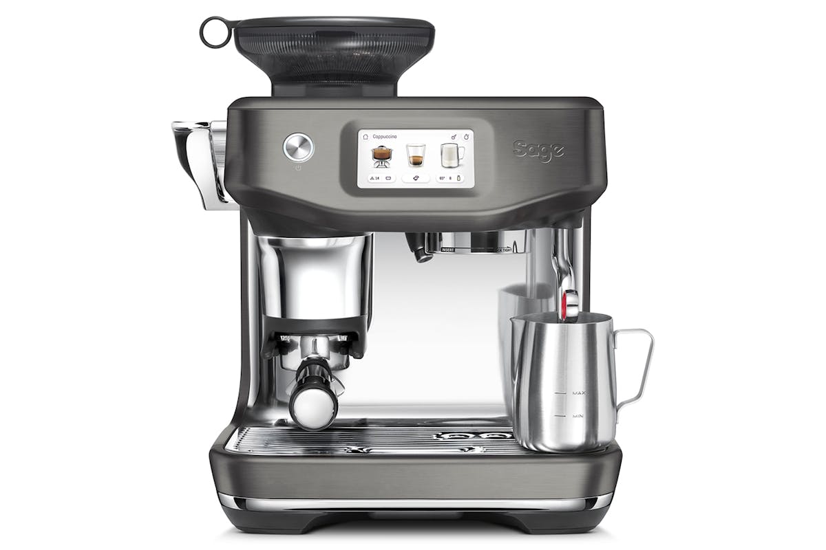 Sage The Barista Touch Impress Bean to Cup Espresso Coffee Machine | SES882BST4GUK1 | Black Stainless Steel