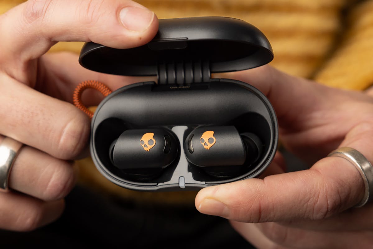 Skullcandy Sesh ANC In-Ear True Wireless Earbuds | Black/Orange-5