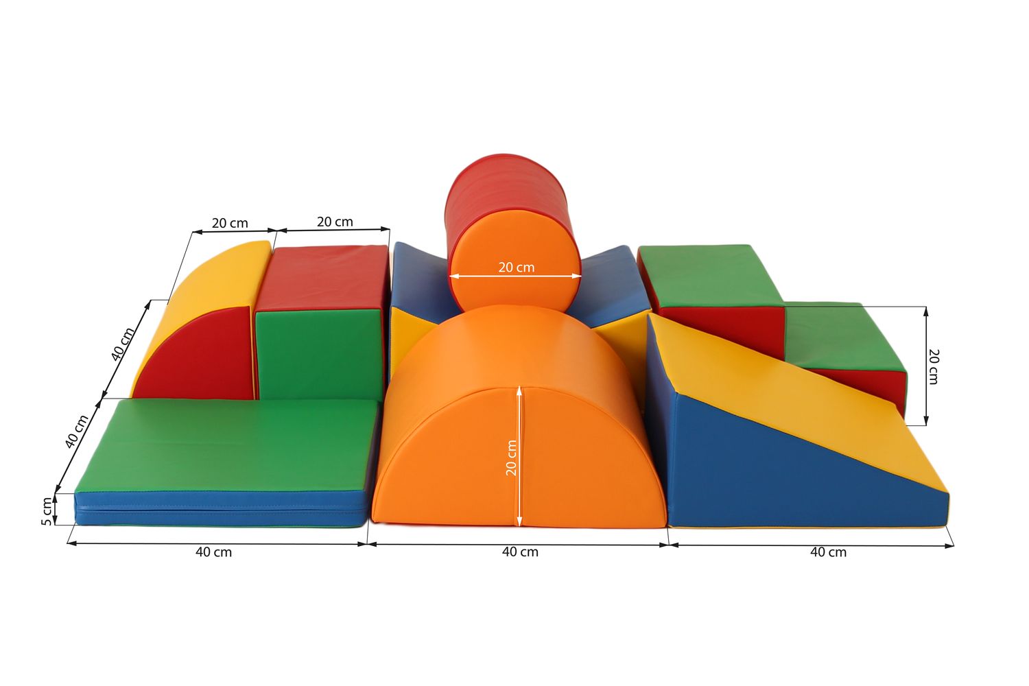 Iglu Soft Play Corner Shapes - Fun And Educational Foam Blocks Toy Set For Kids-5