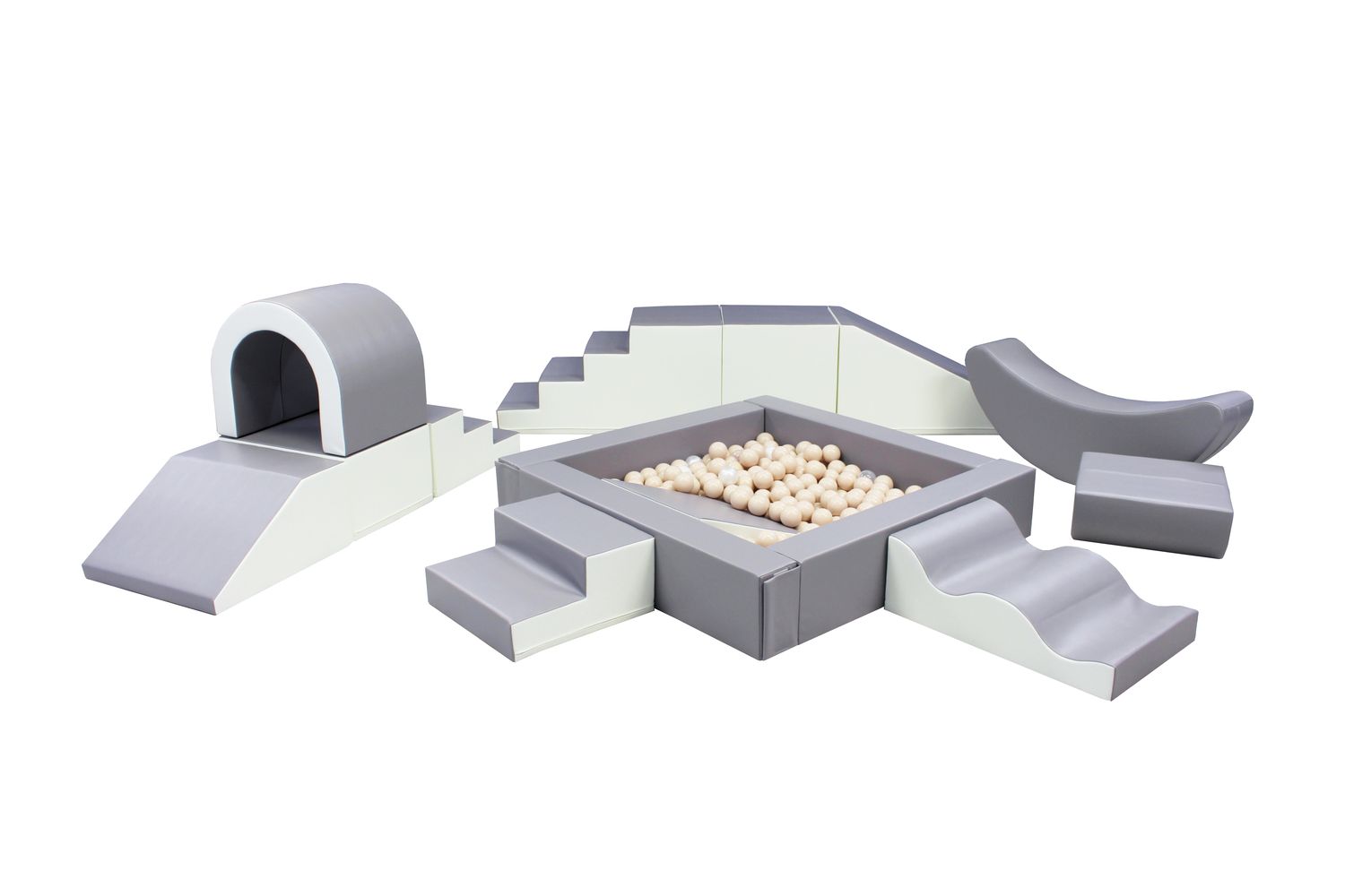 Iglu Soft Play Shapes Set For Kids - Foam Blocks Toy Set For Safe Play And Fun-2