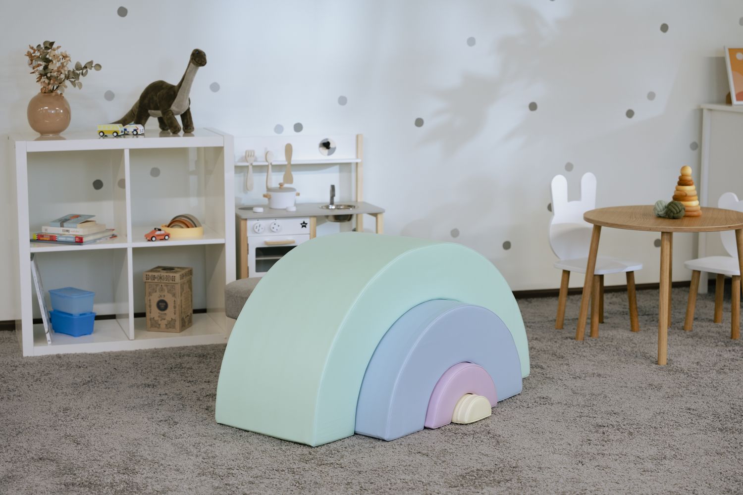 Iglu Soft Play Shapes Rainbow Set, Children's Educational Foam Blocks-3