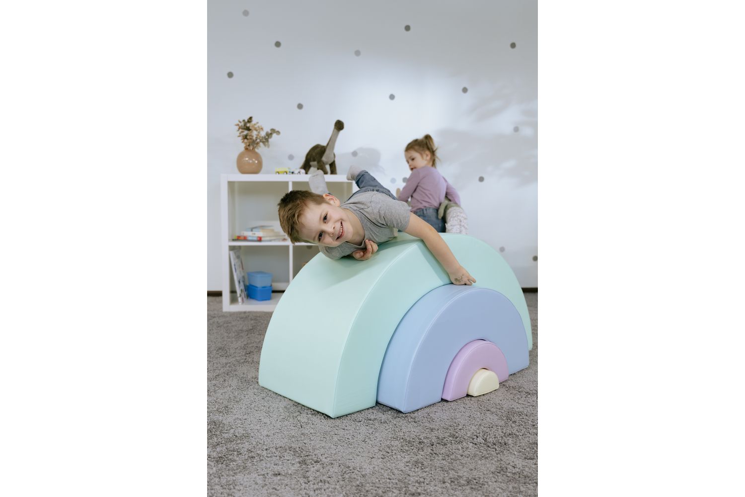 Iglu Soft Play Shapes Rainbow Set, Children's Educational Foam Blocks-4