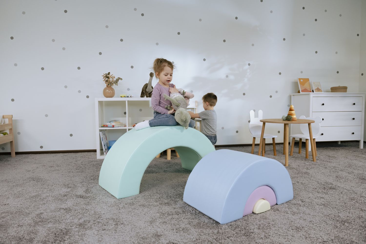 Iglu Soft Play Shapes Rainbow Set, Children's Educational Foam Blocks-5