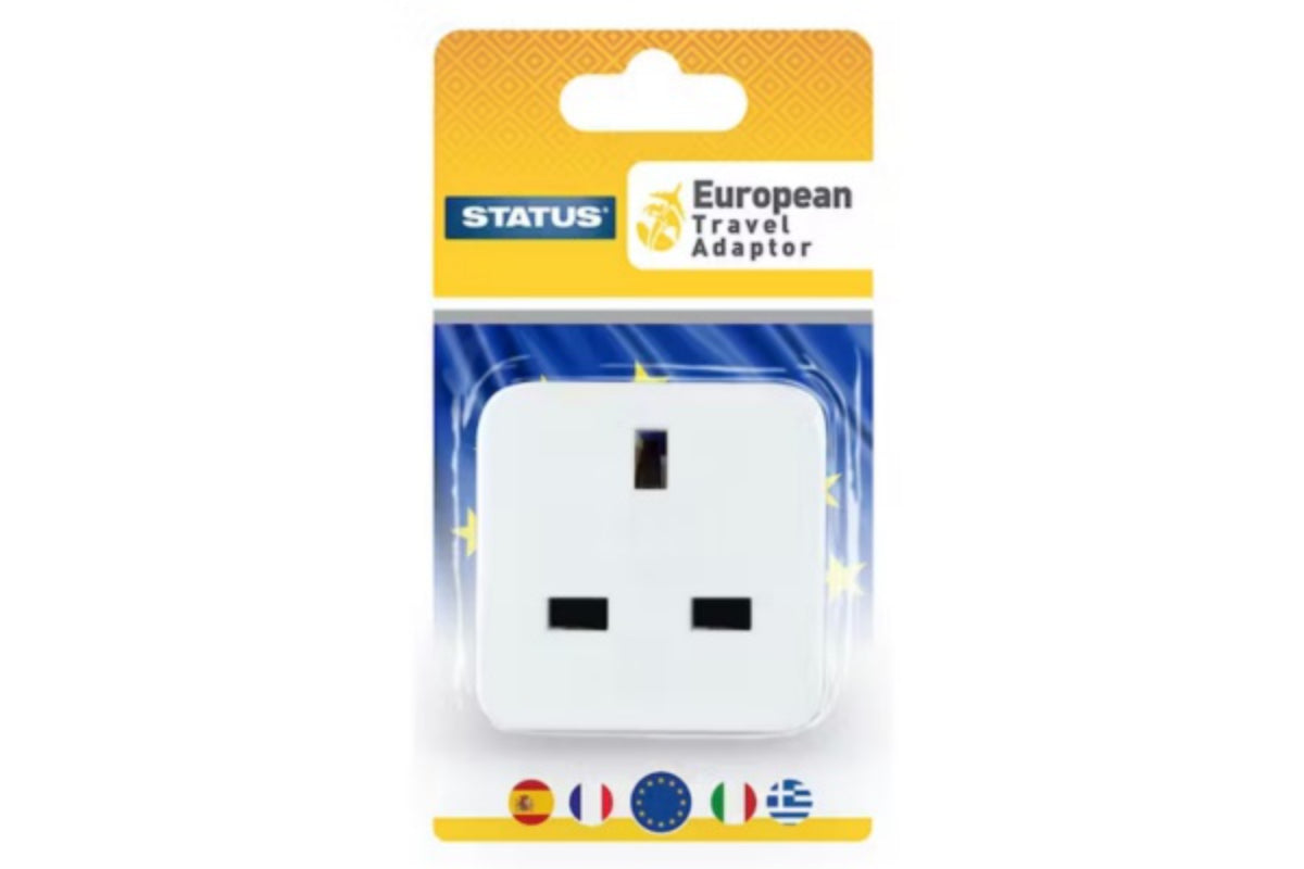 Status European Travel Adapter | White