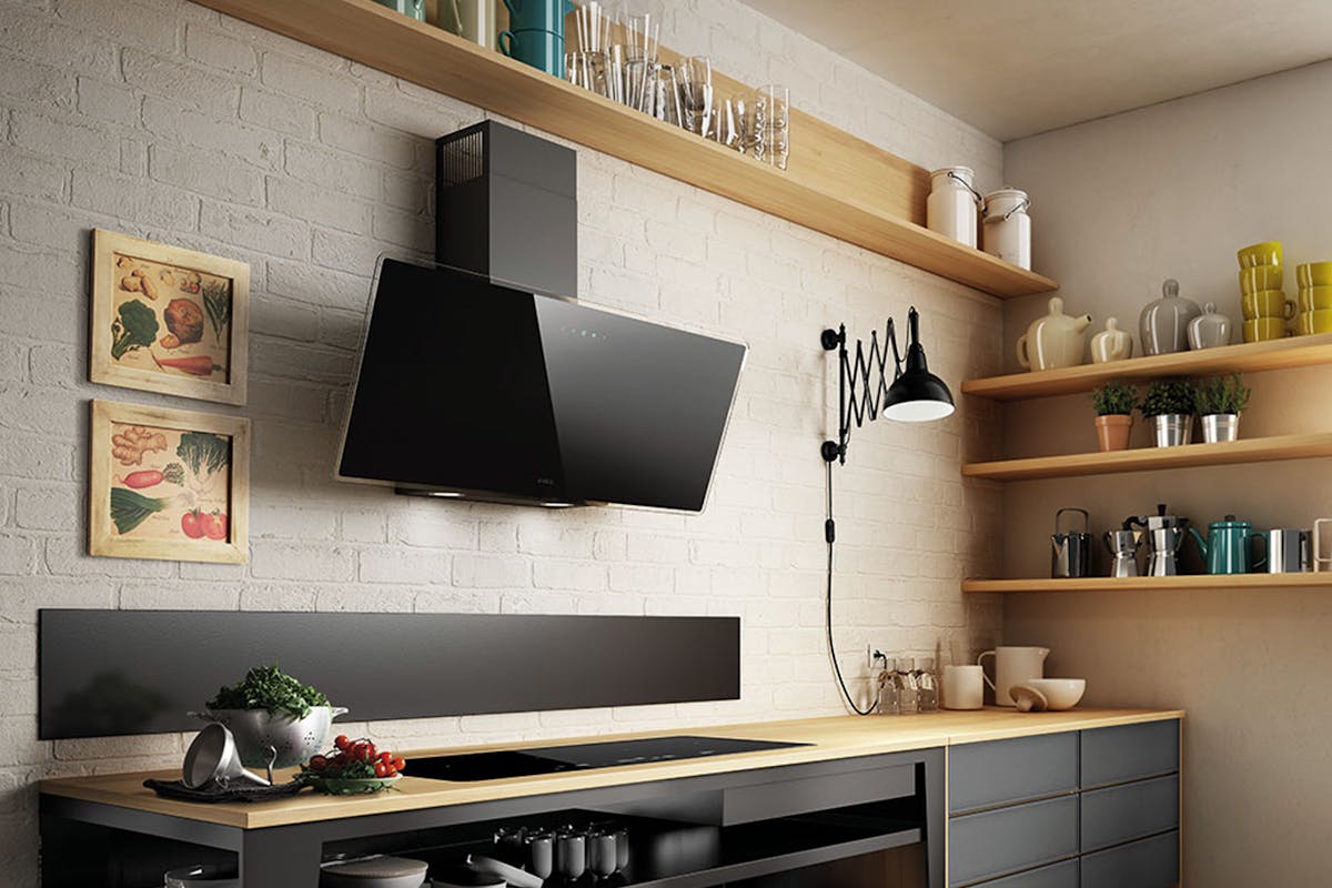 Elica 90cm Wall Mounted Hood | SHIRE90BL-3