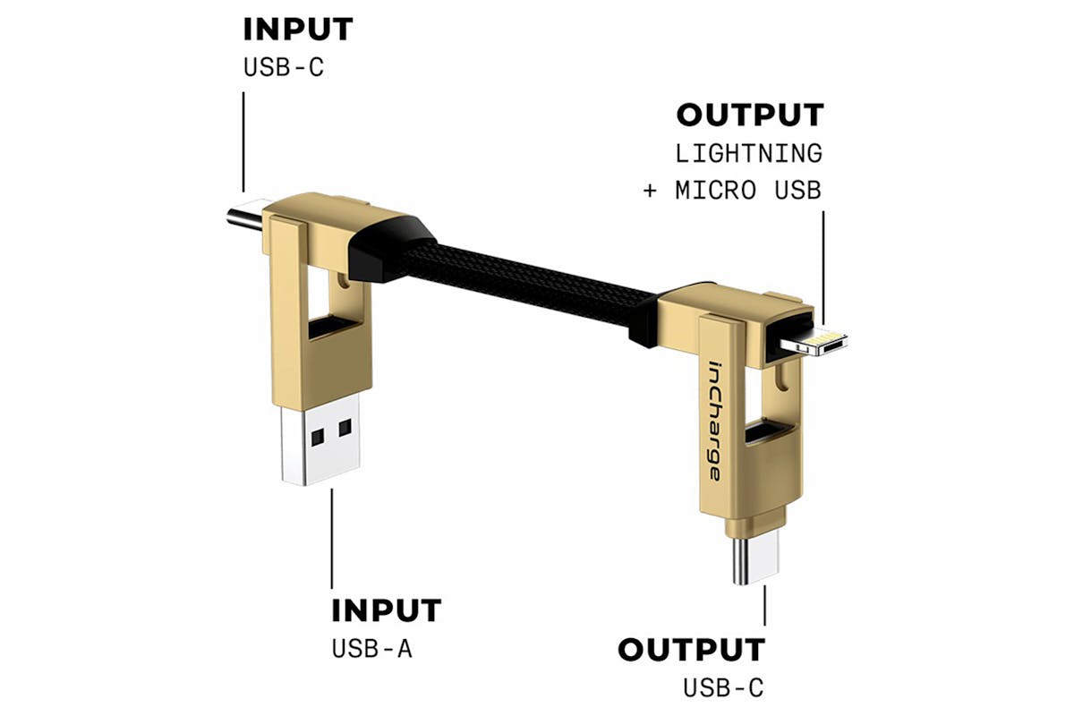 Rolling Square InCharge 6 Cable | Saturn Gold-12