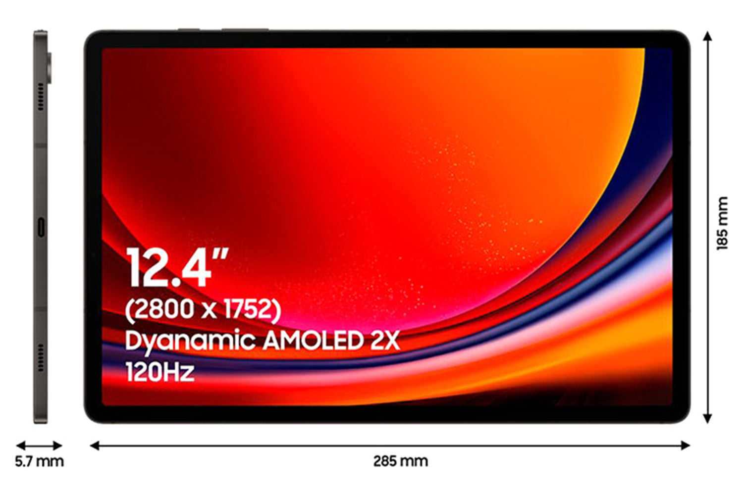 Samsung Galaxy Tab S9+ 12.4" Wi-Fi | 12GB | 512GB | Graphite-9