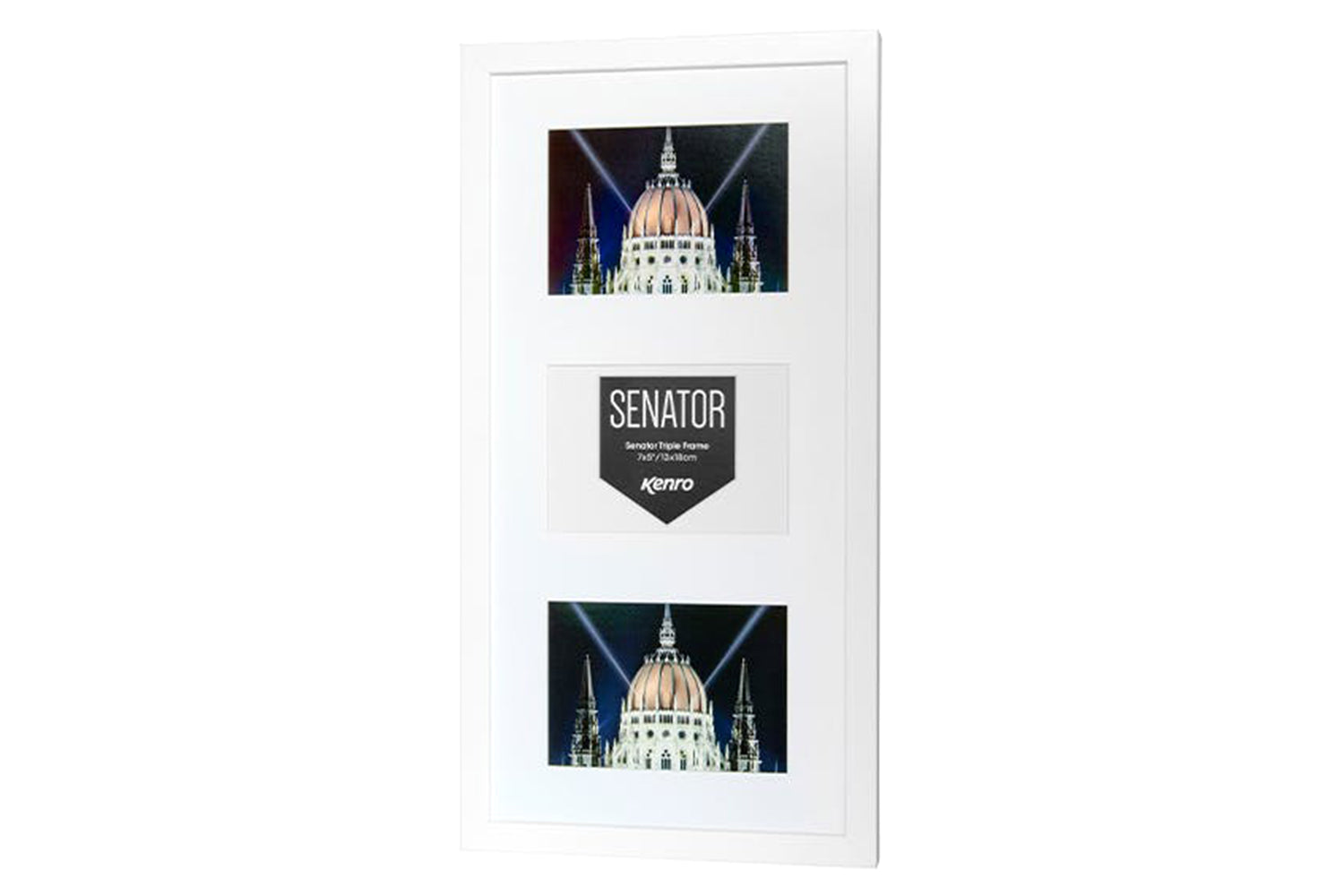 Kenro Senator Triple Photo Frame with Mat | 6x4
