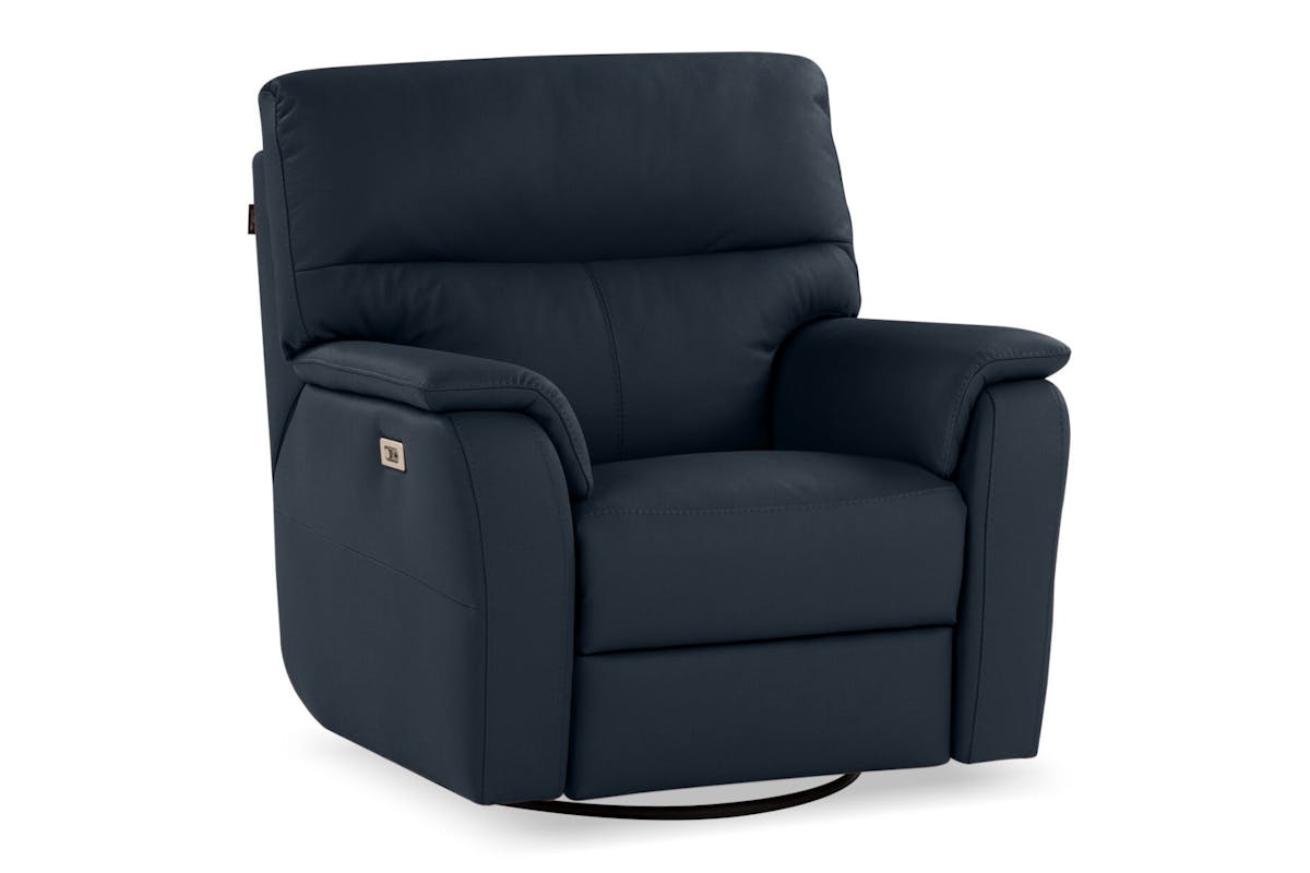 Sophia Swivel Armchair | Power Recliner | Black-4