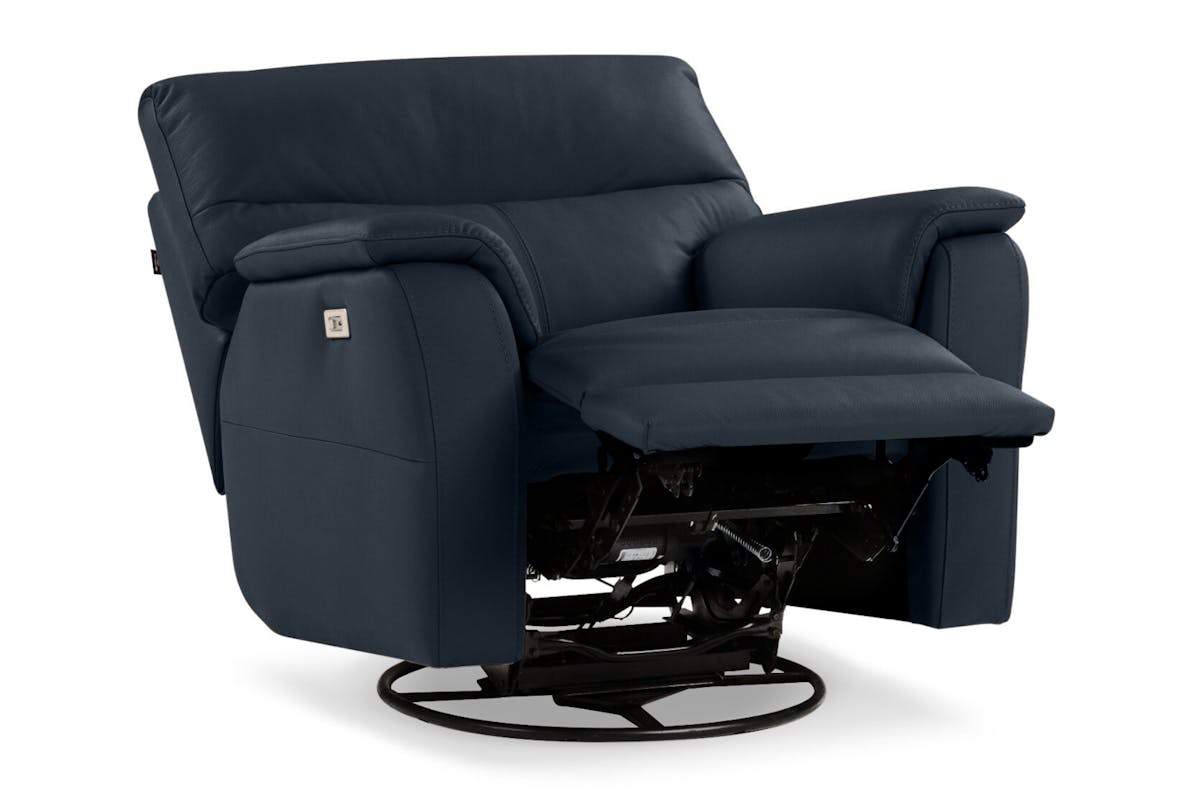Sophia Swivel Armchair | Power Recliner | Black-5