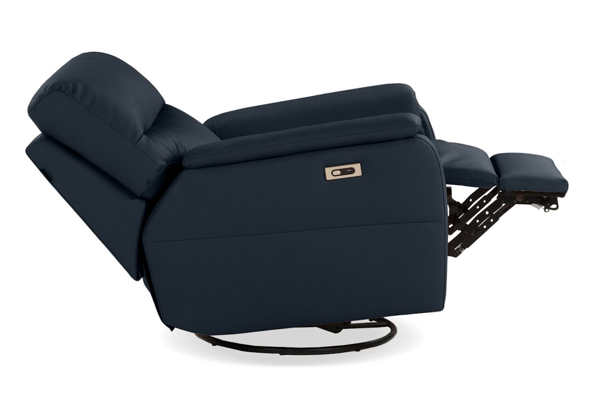 Sophia Swivel Armchair | Power Recliner | Black-6