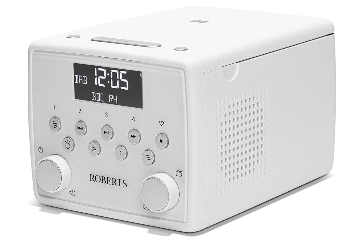 Roberts Alarm Clock Radio with CD Player | White-2