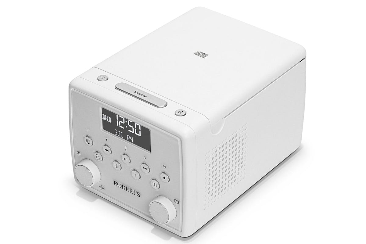 Roberts Alarm Clock Radio with CD Player | White-3