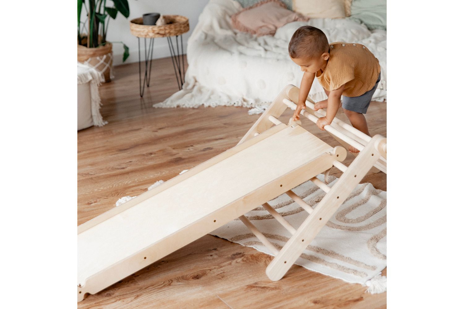 Ette Tete Climbing Frame Sipitri With Ramp | Climbing Frame | Wood | Adjustable-2