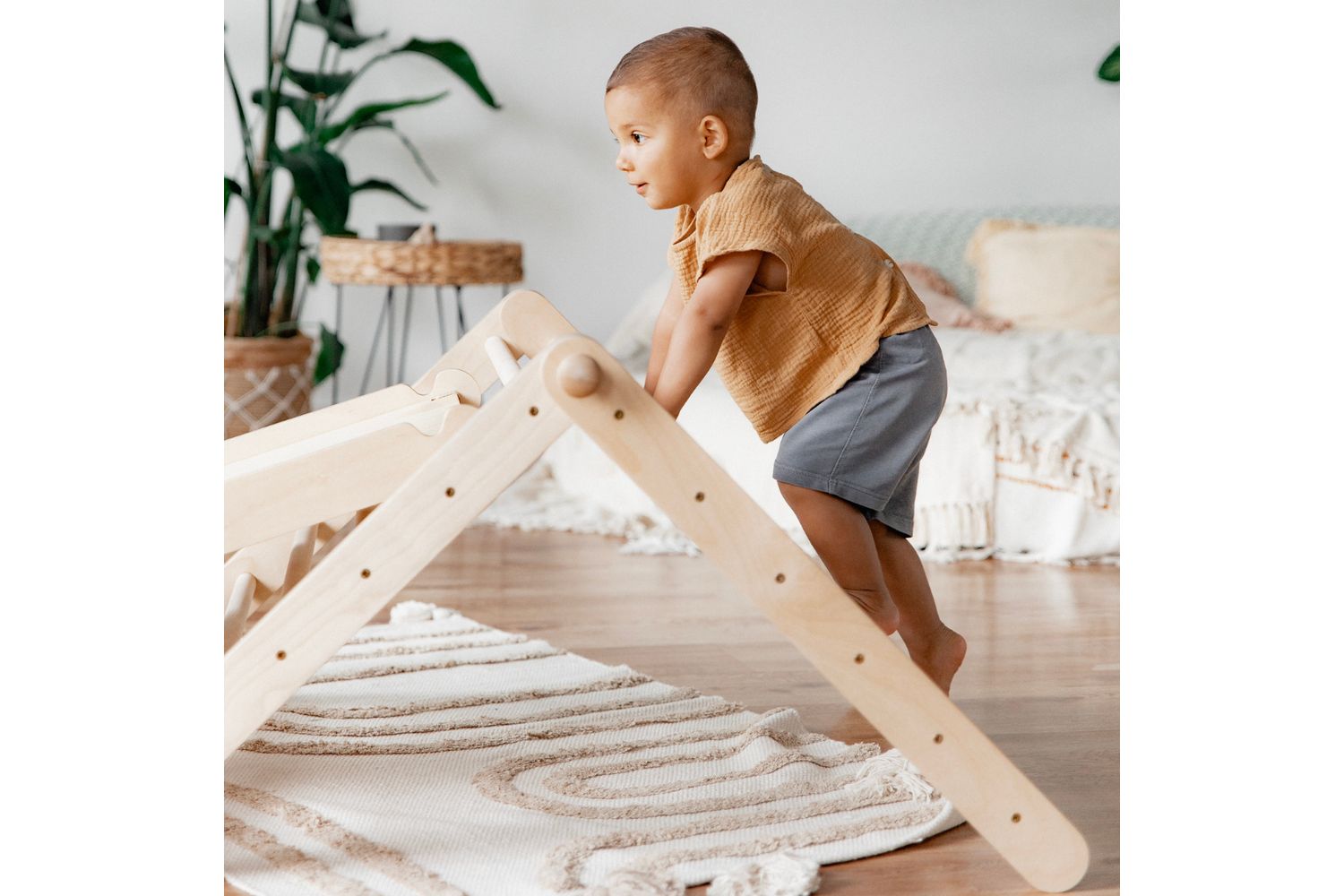Ette Tete Climbing Frame Sipitri With Ramp | Climbing Frame | Wood | Adjustable-3